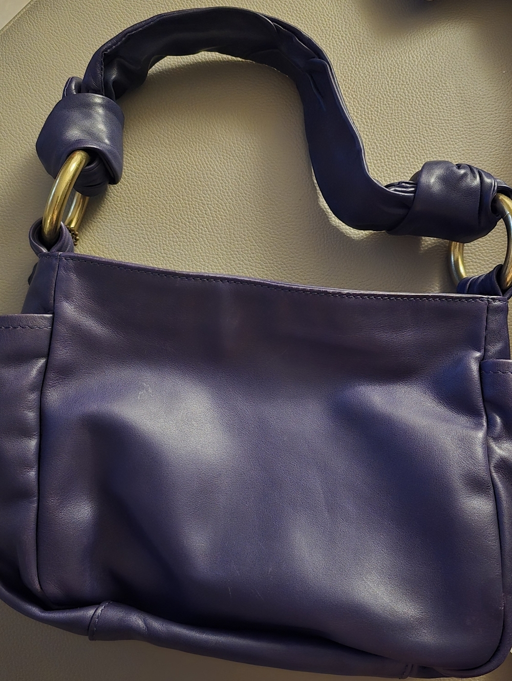 COACH Resort Mini Shoulder Pouch in Purple No 42167